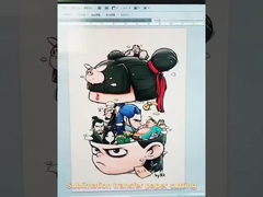 مواد کاغذی نوع A3 / A4 انتقال گرما روشن / تیره جوهر برای sublimation بر روی تی شرت